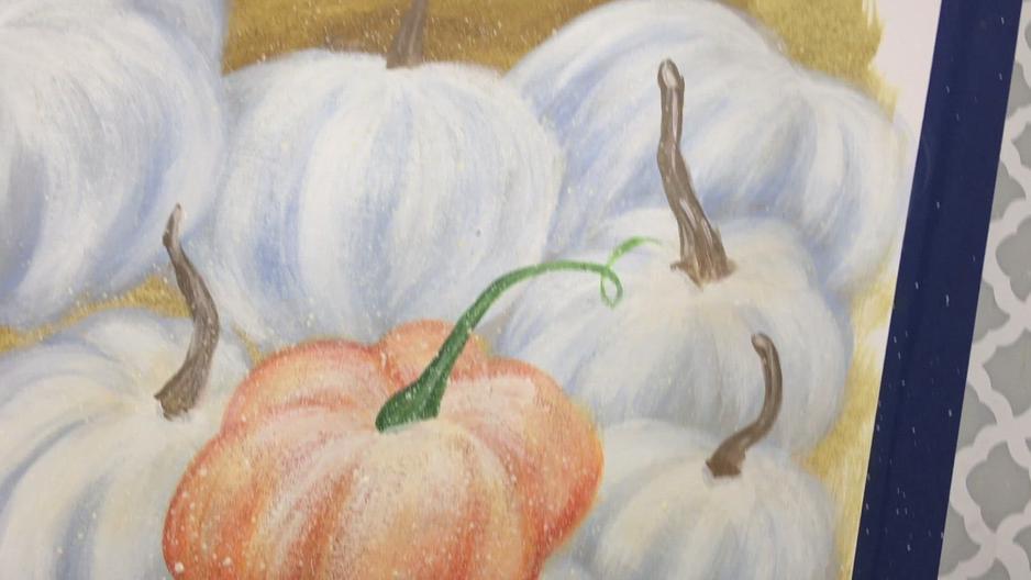 'Video thumbnail for Pumpkin Patch Acrylic Painting Tutorial'