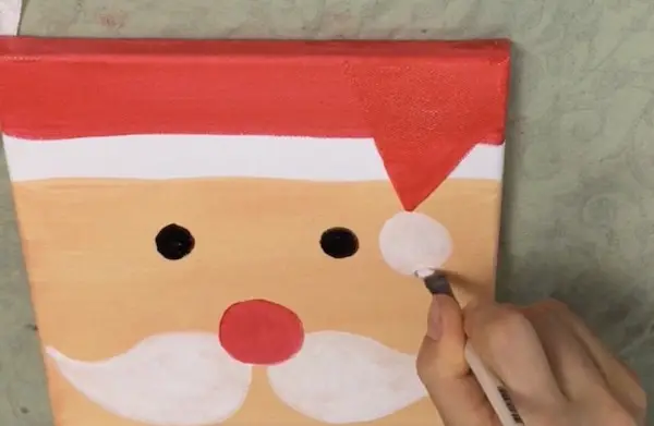 5. Paint in the Santa Hat