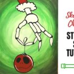 jack Skellington holding ornament acrylic painting tutorial