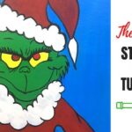 the grinch acrylic painting tutorial for beginners christmas