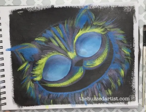 9. Paint in the blue fur