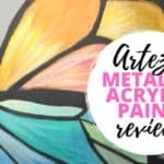 arteza metallic acrylic paint review