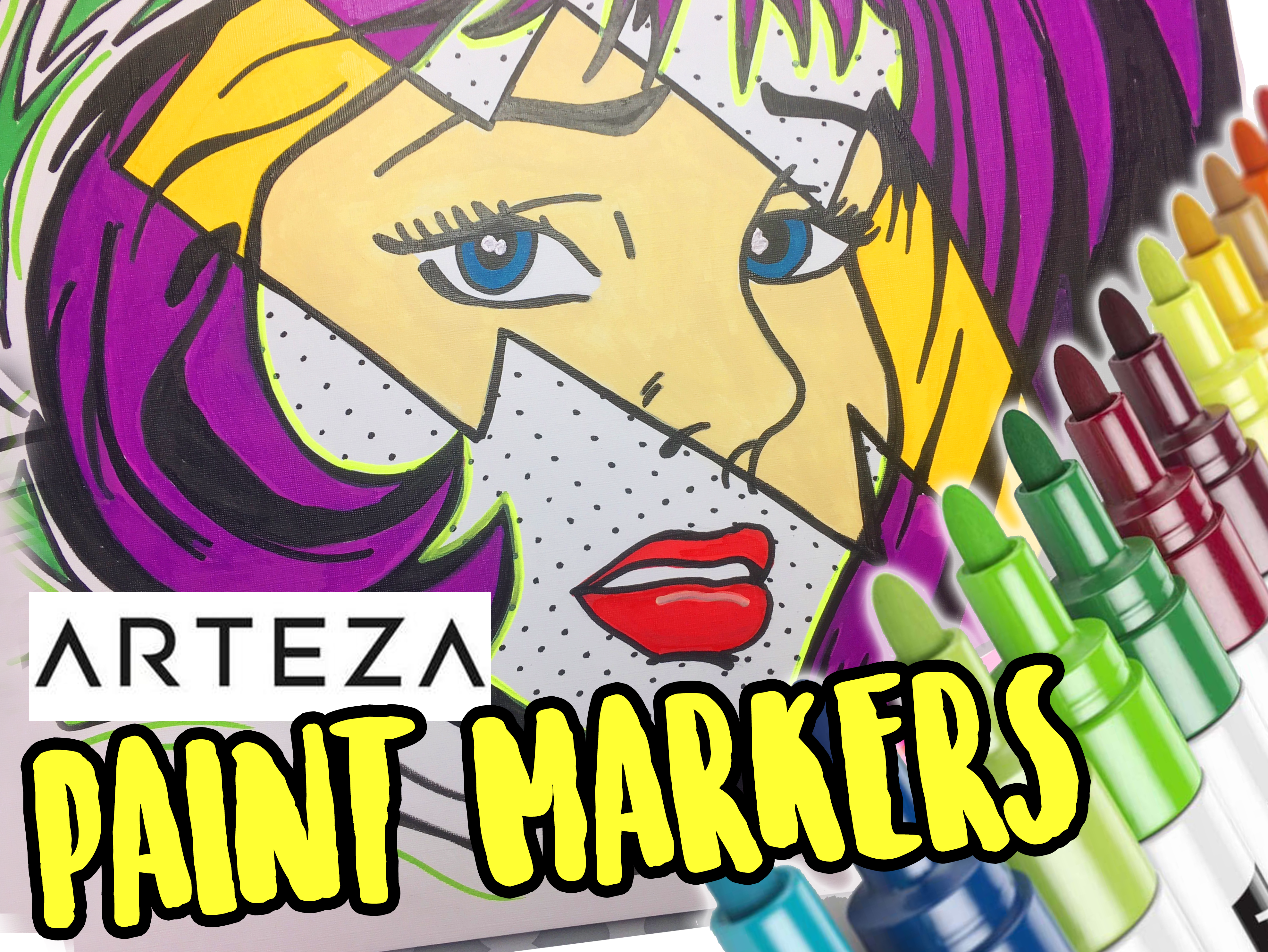 Arteza Oil Paint Markers, Assorted Colors - 20 Pack