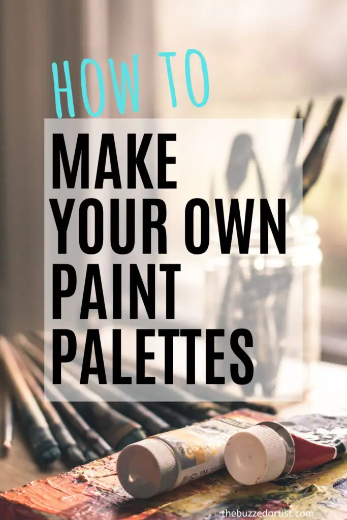 diy homemade paint palette for acrylic painting