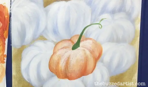 9. Paint in the pumpkin stem Medium