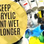 Keep acrylic paint wet for longer