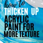 Ever wondered how to thicken up acrylic paint to make more texture and behave like oil paint? Follow these quick and easy tips to do just that!