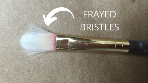 how to fix damaged frayed brush bristles