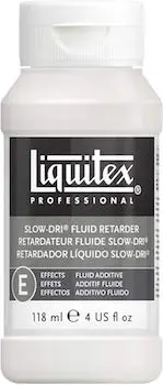 Liquitex slow dri fluid retarder to slow down the drying time of acrylic paint