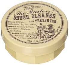 Master's Brush cleaner and preserver for acrylic paint brush repair and upkeep