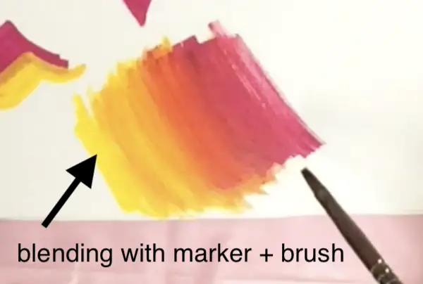 Arteza acrylic paint marker review 40 set blending with paint brush help