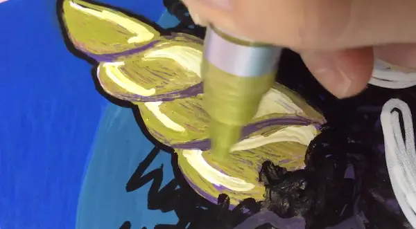 Arteza acrylic paint marker review 40 set gold blending