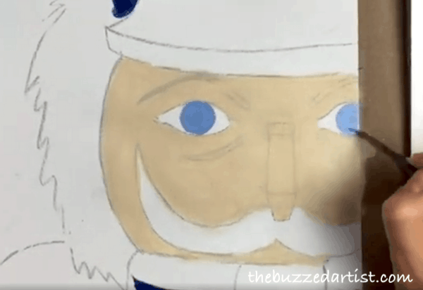 Nutcracker acrylic painting tutorial for beginners iris 