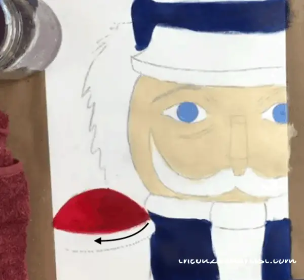 pop art Nutcracker acrylic painting tutorial for beginners shoulder cap shadow