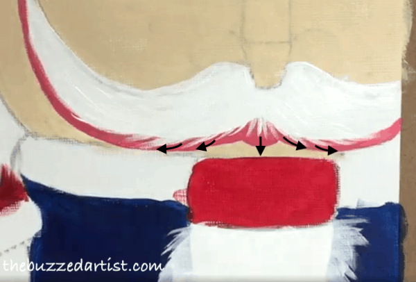 pop art Nutcracker acrylic painting tutorial for beginners mustache whiskers