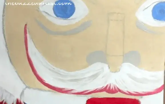 pop art Nutcracker acrylic painting tutorial for beginners mustache shadows