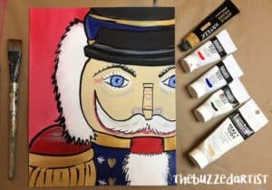 Nutcracker Pop Art Acrylic Painting Tutorial