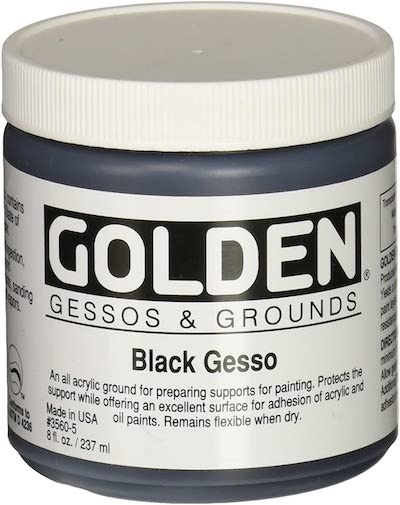 Golden-Black-Gesso