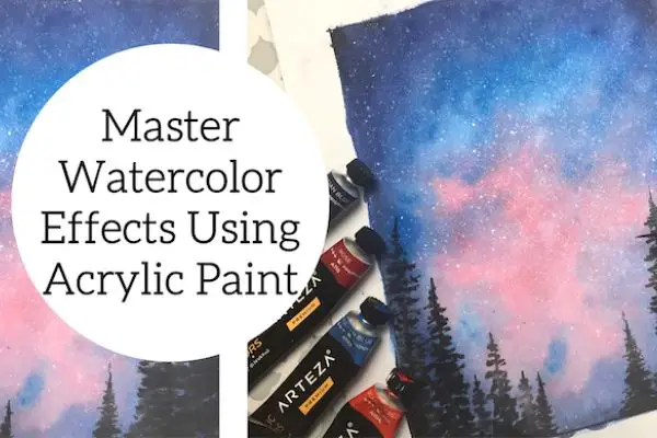 Watercolor Effects with Acrylic Paint Class