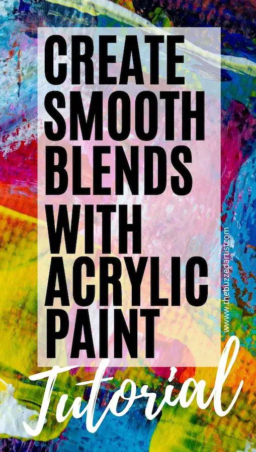 create smooth blend gradients with acrylic paint