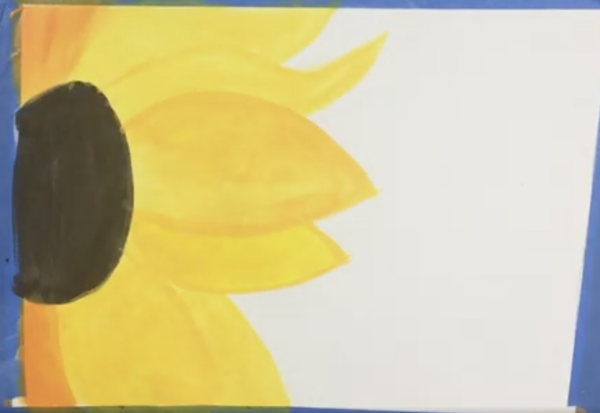sunflower acrylic painting tutorial for beginners