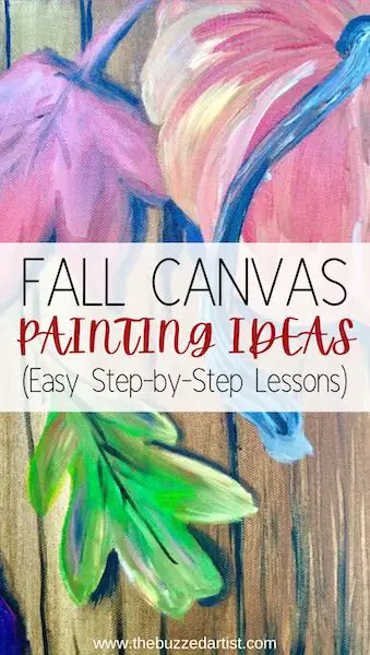 fall canvas painting ideas for beginners