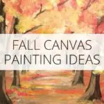 fall canvas acrylic painting tutorial