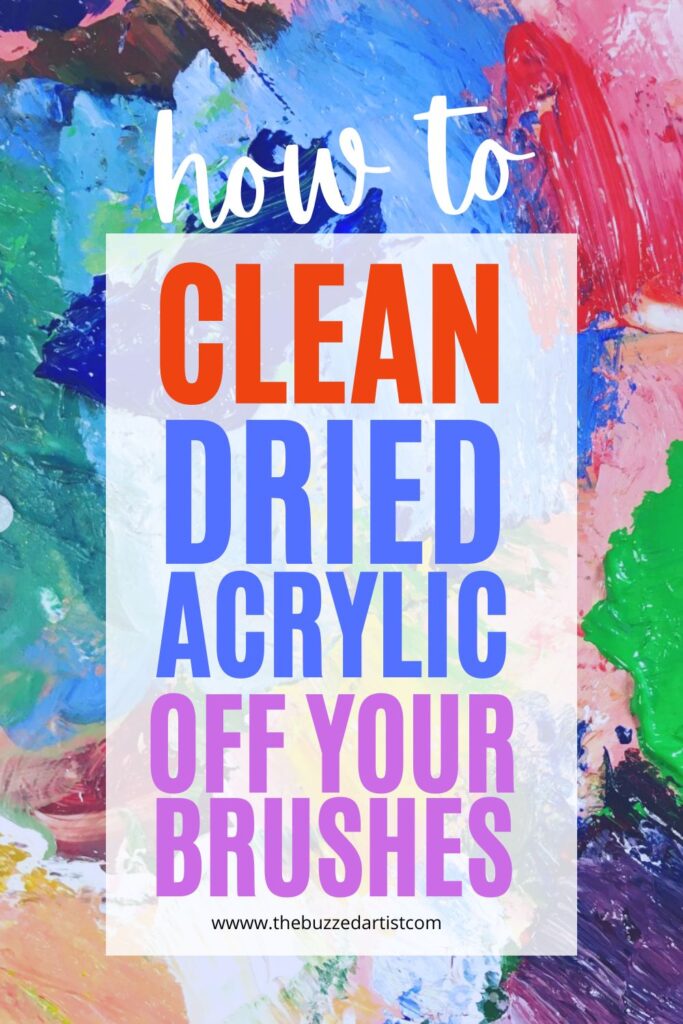 Easy methods to take dry acrylic paint off your brushes and get them back to fighting shape As you sit down for your next big painting project, you notice some of your brushes are looking