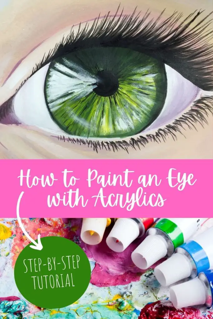 Master the art of painting a realistic eye using acrylic paint in this easy step-by-step tutorial for beginner (and intermediate) artists.