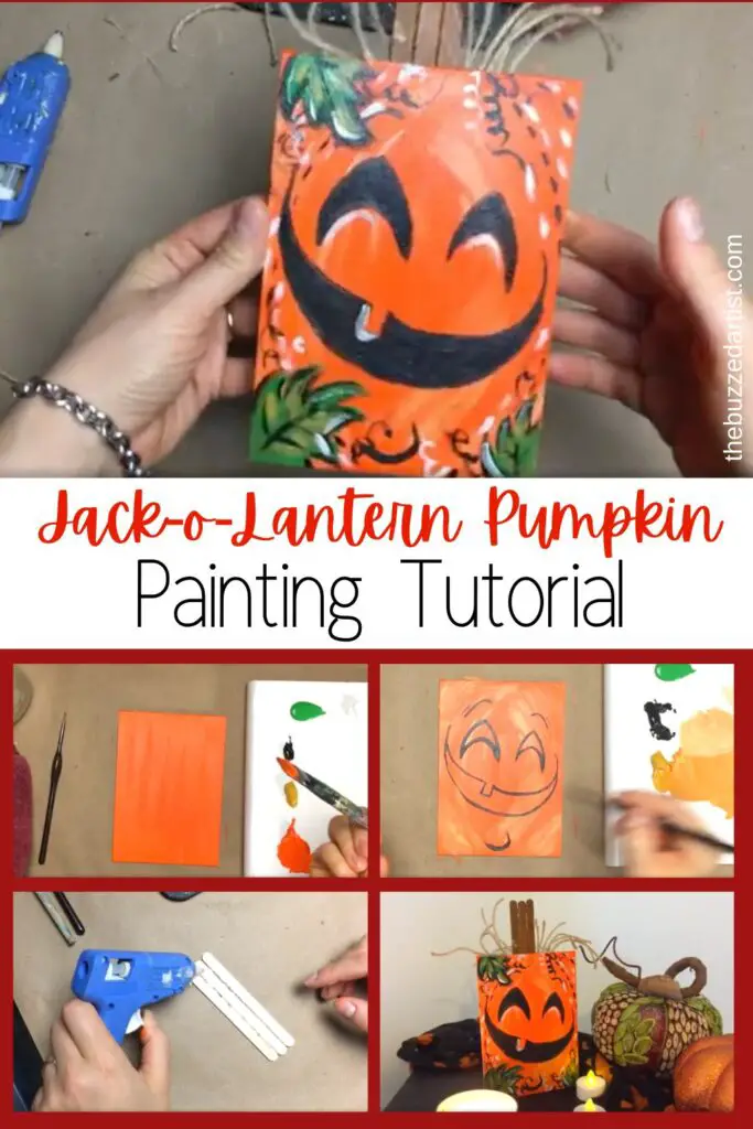 Jack-o-Lantern Pumpkin Painting Decor Tutorial for Beginners