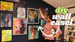 custom diy wall easel for artists