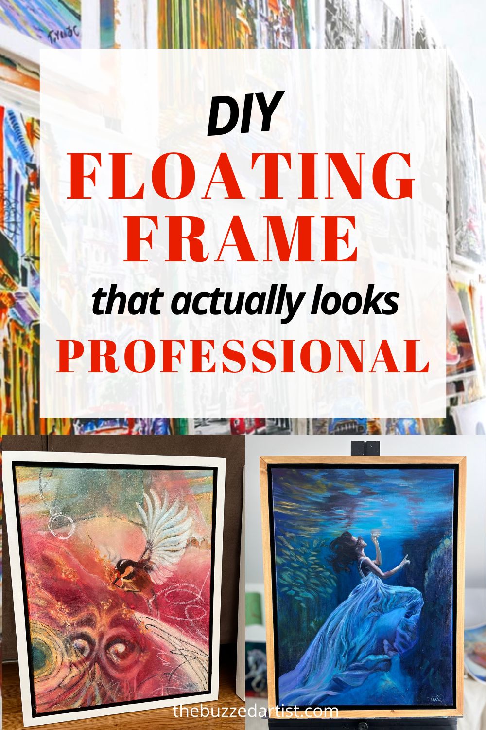 DIY Floating Frame For Canvas [That Actually Look Professional]